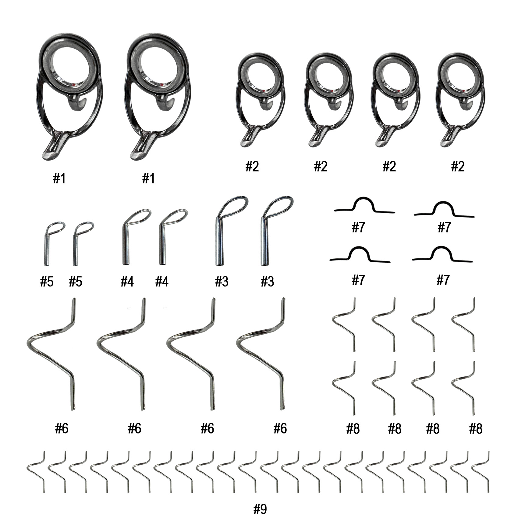 Mesh Coil Strip - Fishing Rod Guide Repair Kit Set