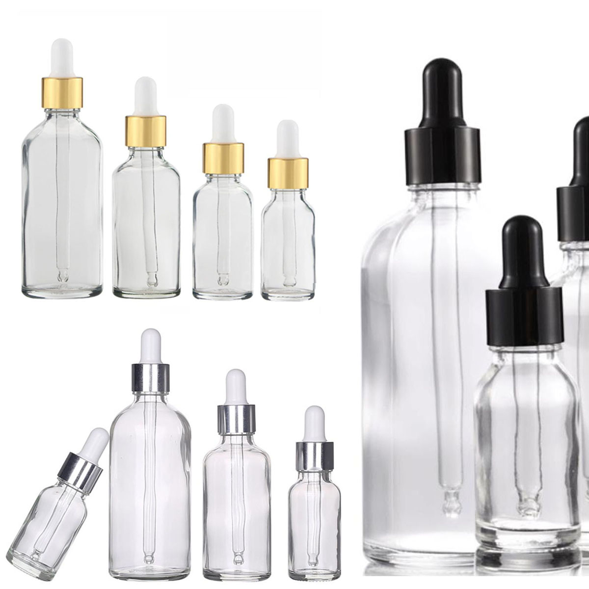 5/10/15/30/50/0ml Clear Glass  - Juice Bottle Dropper review and price
