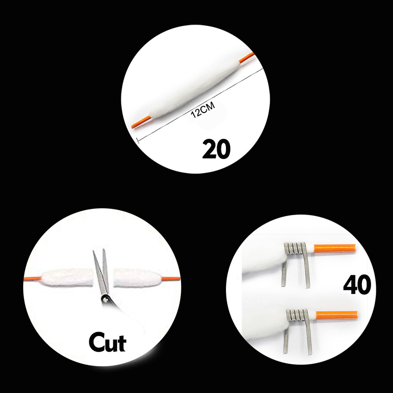 100pcs Coil wick Cotton Replac - Vaping Goods review and price