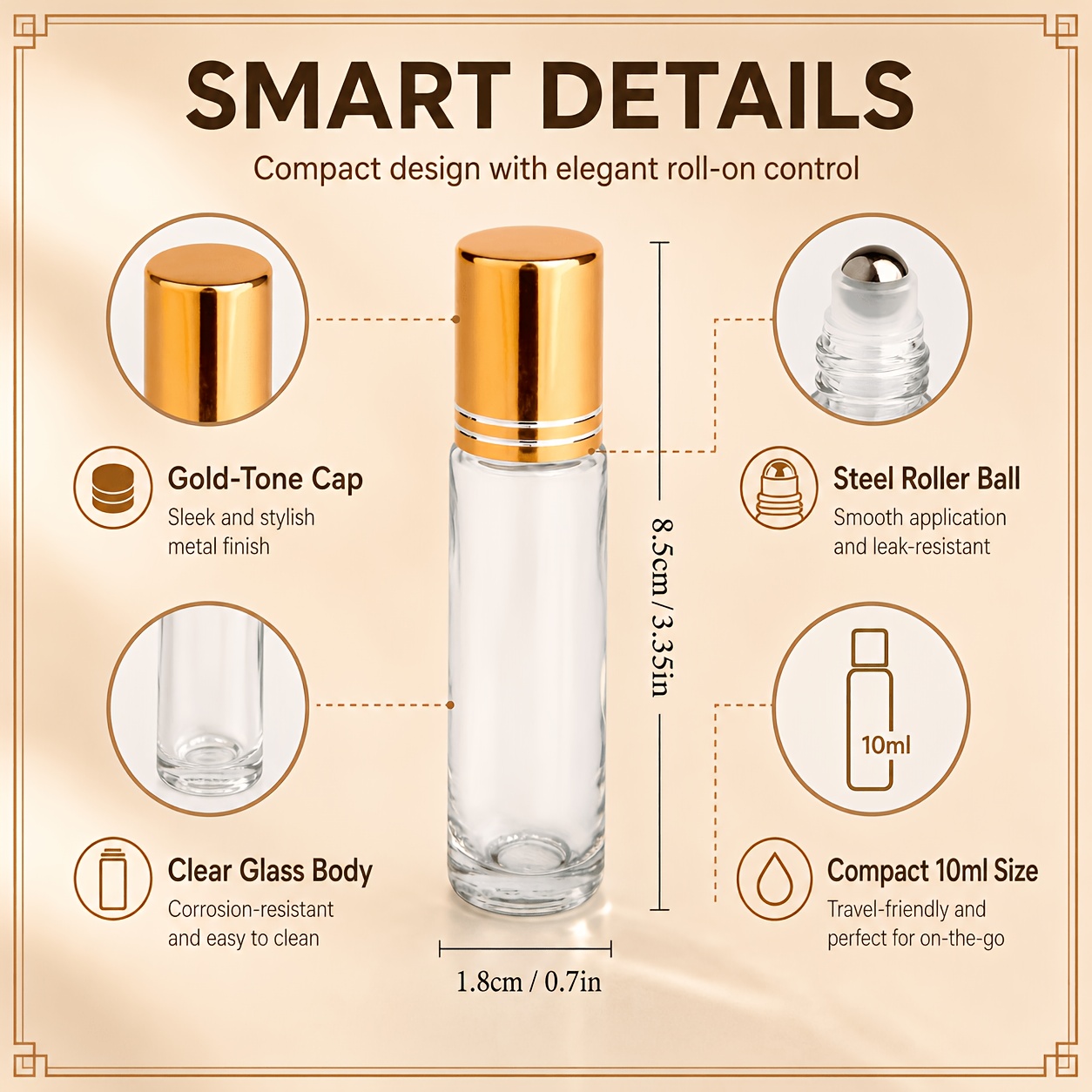 7/14pcs Glass Roll on Bottle 1 - Juice Bottle Dropper review and price