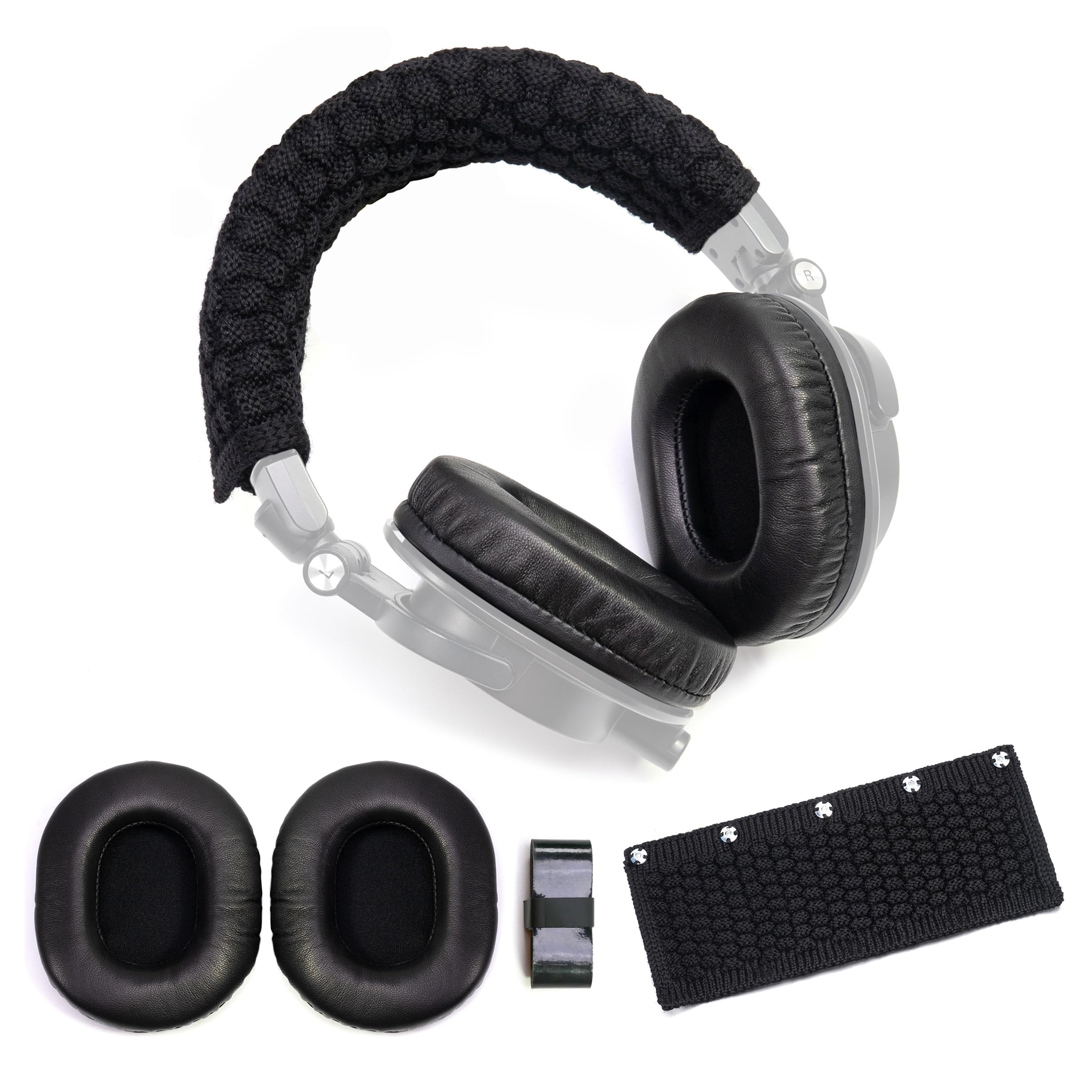 Lambskin Ear Pads Wool Headban - Audio Technica Headphone Ath-M50X review and price