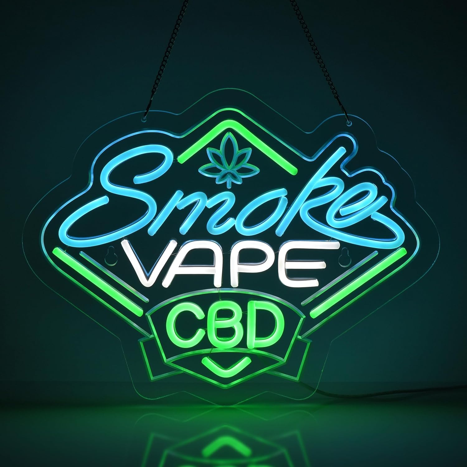 Smoke and Vape Shop Neon Sign  - Vaping Shop review and price