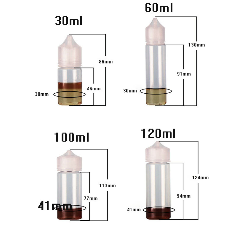 5pcs 30ml/60ml/100ml/120ml Pla - Juice Bottle Dropper review and price