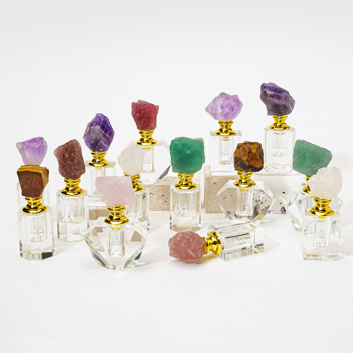 1PC Natural Amethyst Crystal C - Juice Bottle Dropper review and price