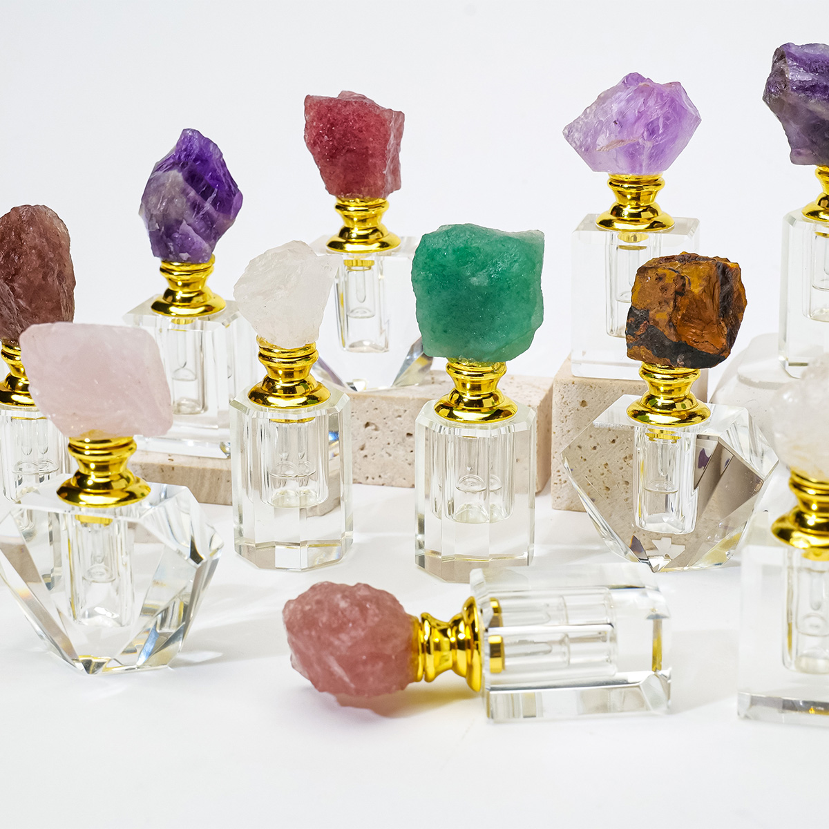 1PC Natural Amethyst Crystal C - Juice Bottle Dropper review and price