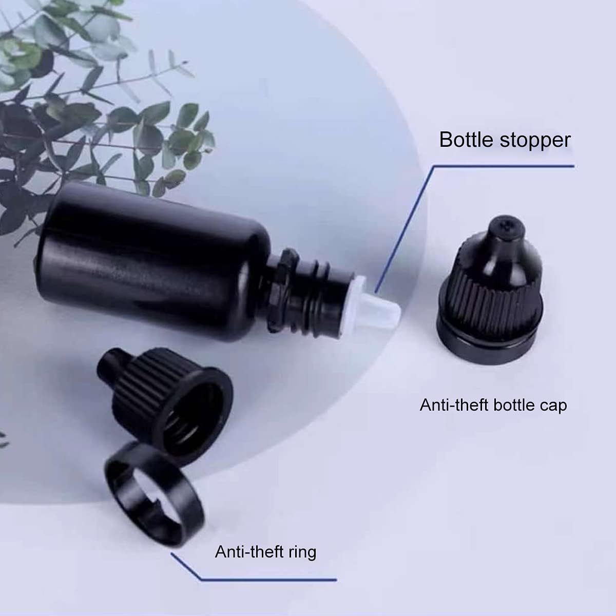 5pcs 5-20ml Black Plastic Bott - Juice Bottle Dropper review and price