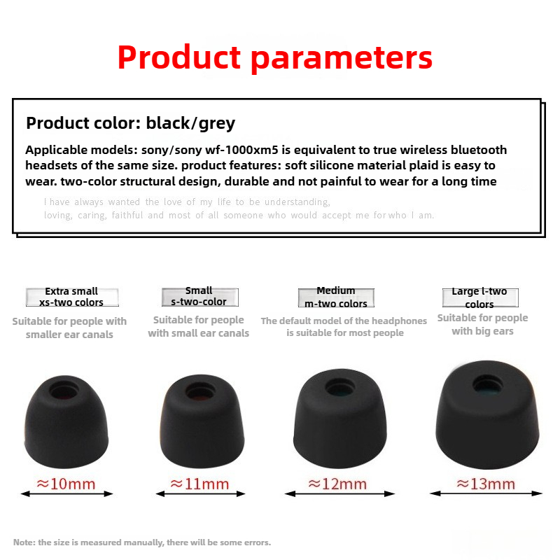 Soft Silicone Ear Tips Replace - Sony Headphone Wf-1000Xm5 review and price