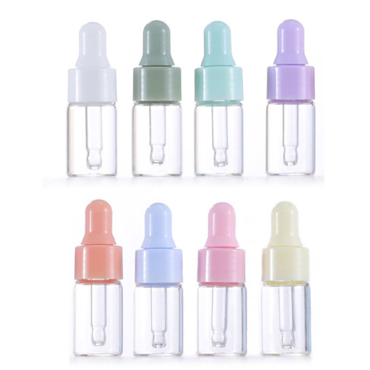 8x 1/2/3/5ml Clear Glass Dropp - Juice Bottle Dropper review and price